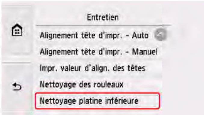 CANON PIXMA TS5851 - Nettoyage de l'intérieur de l'imprimante (nettoyage de la platine inférieure) - 3