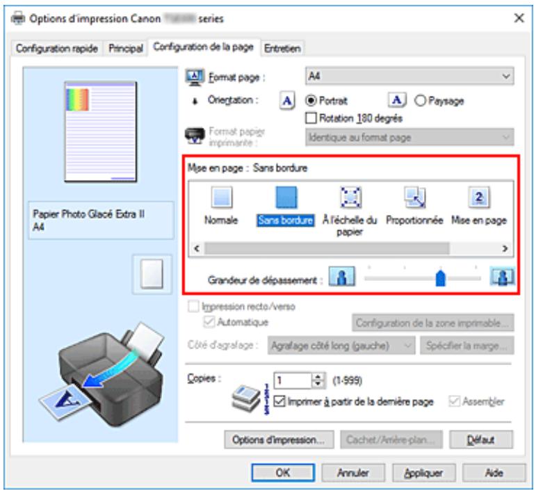CANON PIXMA TS5851 - Définition d'une impression sans bordure - 1
