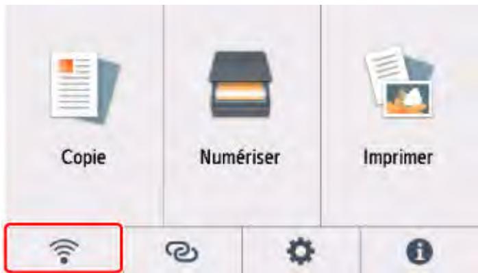 CANON PIXMA TS5851 - L'imprimante est-elle connectée au routeur sans fil ? - 1