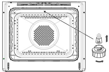 AMICA ACMZ035VB - Comment changer l'ampoule d'éclairage du four - 1