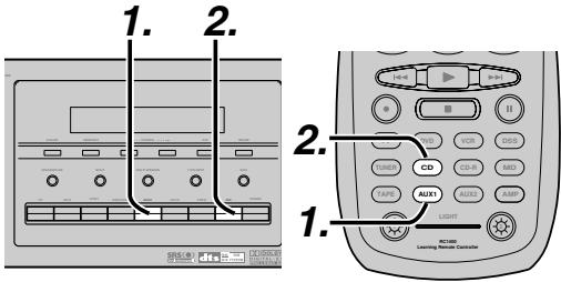 MARANTZ SR7400B - Enregistrement de la video d'une source et de l'audio d'une autre source - 1