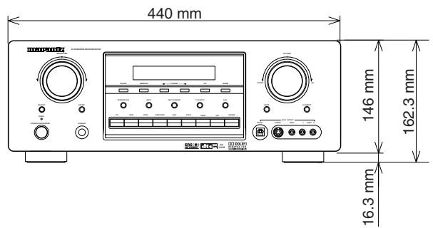 MARANTZ SR7400B - DIMENSIONS - 2