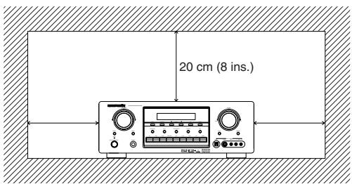 MARANTZ SR7400B - PRECAUTIONS A PRENDRE LORS DE L'INSTALLATION - 1