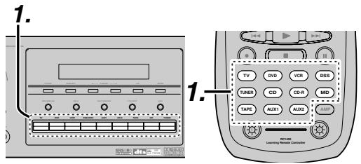 MARANTZ SR7400B - Pour enregistrer un signal de source d'entrée que vous regardez ou écoutez actuellement - 1