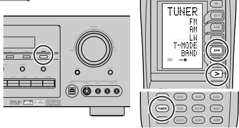 MARANTZ SR7400B - MODE D'ACCORD (FM) (STÉRÉO AUTOMATIQUE OU MONO) - 1