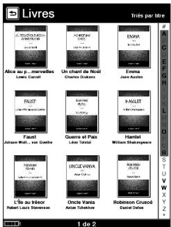 SONY LIVNU PR300 RED - Changement du format d'affichage de la liste - 2