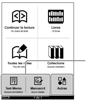 SONY LIVNU PR300 RED - A propos du menu d'accueil - 1