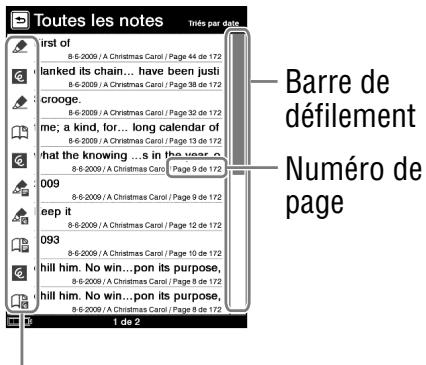 SONY LIVNU PR300 RED - Tapez sur « Notes » - 3