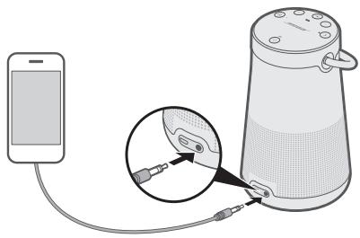 BOSE REVOLVE+ I BK - RACCORDEMENT DU CÂBLE STÉRÉO 3,5 MM - 1