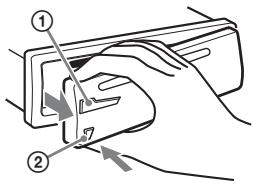 SONY CDX-GT260 - Retrait de la façon - 1