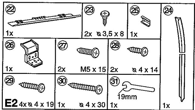 LIEBHERR KELV2840DF - Fixation dans l'élément de cuisine - 5