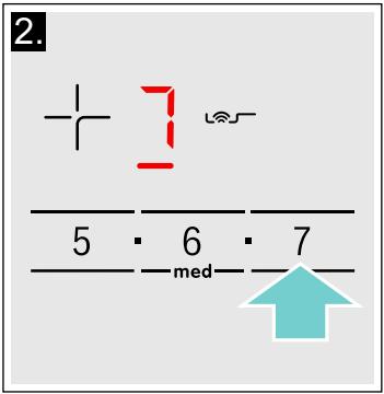 DARTY PUJ651FC5E - Sélectionner un foyer et une position de chauffe - 2
