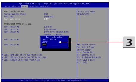 MSIPC GS66 - Comment sélectionner le mode de démarrage dans le BIOS - 1