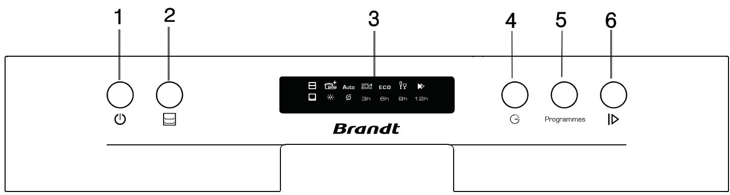 DARTY BDB424LB - Bandeau de commandes - 1