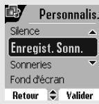 SAGEM D80V - Enregistrer une sonnerie personnelle - 2