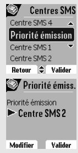 SAGEM D80V - Modifier les numéros de centre SMS - 5