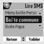 SAGEM D80V - Réception d'un contact par SMS - 2