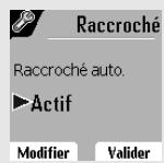 SAGEM D80V - Raccrocher ou décrocher automatiquement - 6