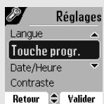 SAGEM D80V - Accéder au menu réglages - 3