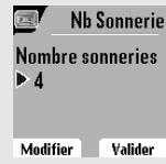 SAGEM D80V - Nombre de sonneries - 3