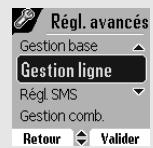 SAGEM D80V - Définir un préfixe PABX - 2