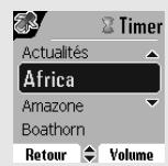 SAGEM D80V - Modifier la sonnerie du timer - 2
