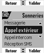 SAGEM D80V - Modifier les sonneries - 3
