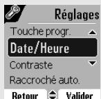 SAGEM D80V - Modifier la date et l'heure - 2