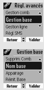 SAGEM D80V - Renommer la base - 1