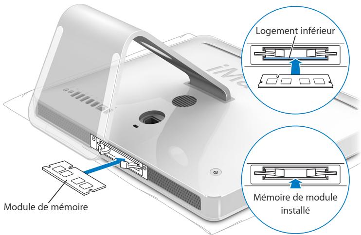 APPLE iMac - Pour installer de la mémoire dans le logement inférieur : - 2