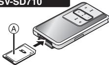 PANASONIC SV-SD310 - Cómo insertar y quitar una tarjeta de memoria SD - 6