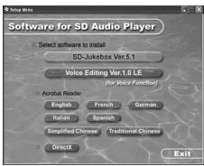 PANASONIC SV-SD310 - Haga cli en [SD-Jukebox Ver.5.1]. - 1
