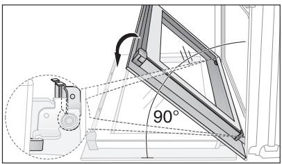 ARTHUR MARTIN FE6467X - Accrochage de la porte du four - 2