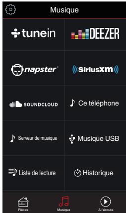 DENON DHTS716HBKE2 - Sélection d'une piste musicale ou d'une station dans les sources de musique - 1