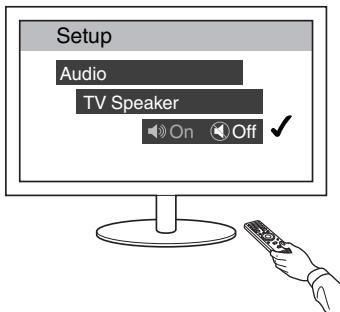 DENON DHTS716HBKE2 - Désactiver les enceintes de votre téléviseur - 1
