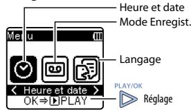 OLYMPUS DP20 - Méthode de paramétrage du menu - 2