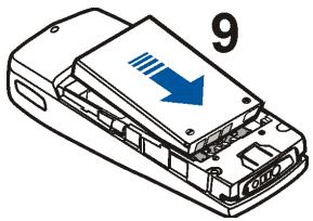 NOKIA 9353910 - Installer la carte SIM et la batterie - 4