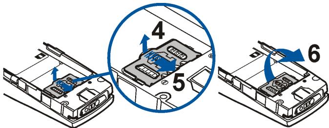 NOKIA 9353910 - Installer la carte SIM et la batterie - 2