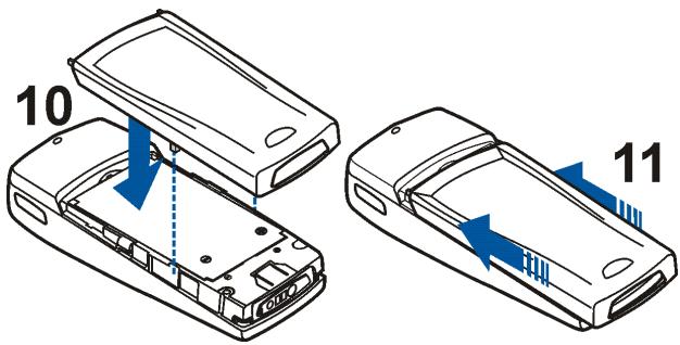 NOKIA 9353910 - Installer la carte SIM et la batterie - 5
