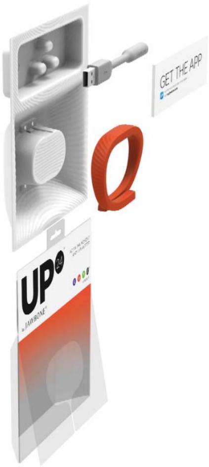JAWBONE UP24LORANGE - Qu'y a-t-il dans la boîte - 1