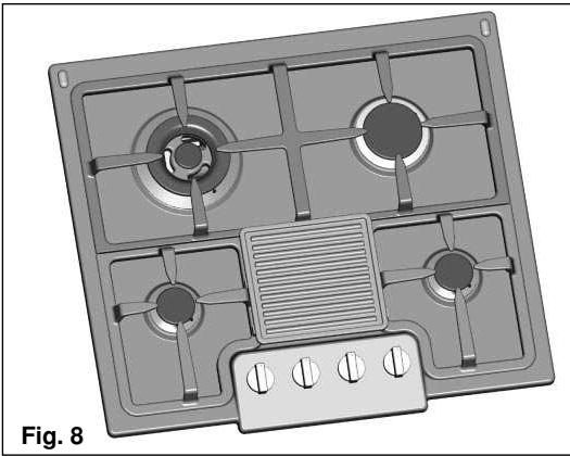 CANDY PGC 640 SW BLANC - - ACCESSOIRE GRILL - 1