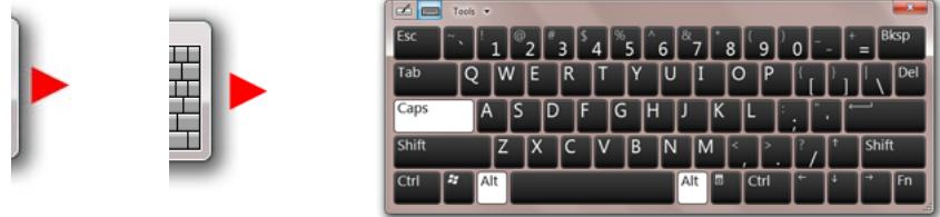 PACKARD BELL LS44-HR-200FR - Clavier virtuel - 1