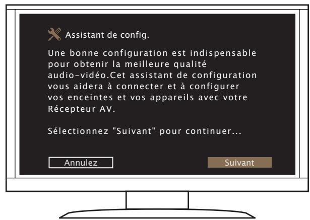 MARANTZ NR-1403 - Suivez les instructions de l'assistant de configuration à l'écran - 2