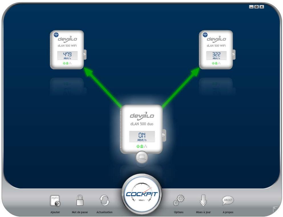DEVOLO DLAN1200+ WIFI START - Logiciel devolo cockpit - 1