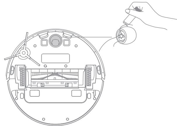 DREAME D10 - Clean the Side Brush - 2