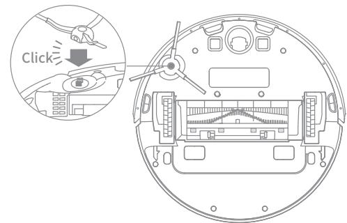 DREAME D10 - Install the side brush - 1