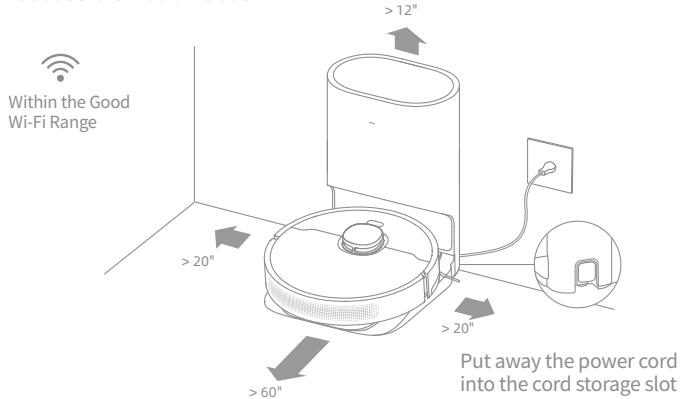 DREAME D10 - Connect to a power outlet and start charging - 1