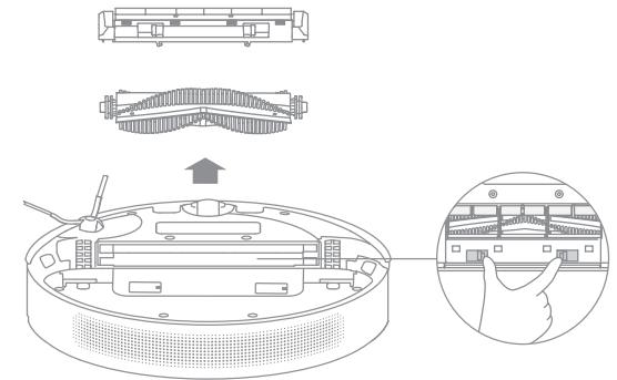 DREAME D10 - Nettoyer la brosse principale - 1