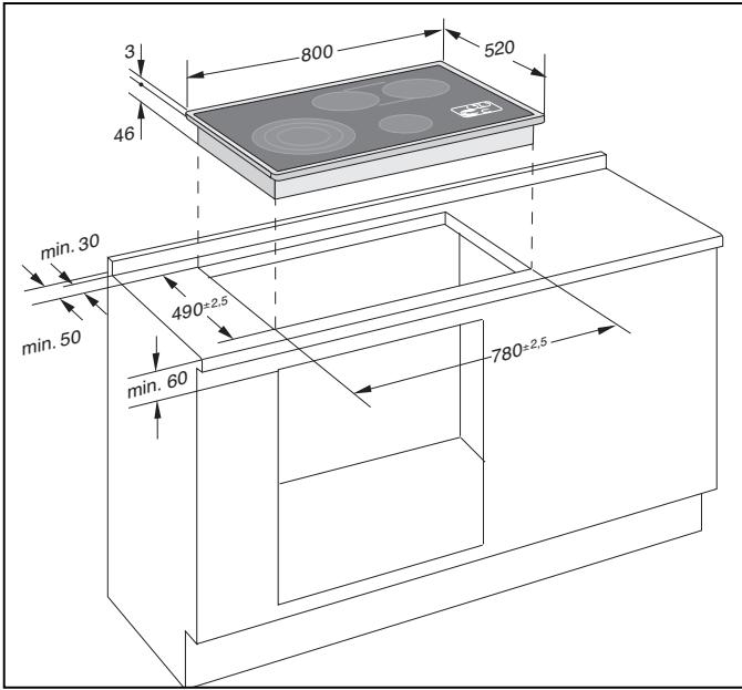 GAGGENAU ED 483-110 - Raccordement unipolaire : - 1