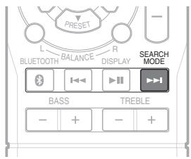 SHERWOOD SH-RX4508 - En mode FM, appuyez sur la touche SEARCH mode. - 1